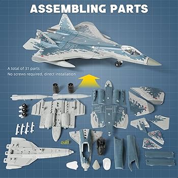 Amazon | SEBUNAS 1/72スケール Su-57S 軍用航空機玩具 クイックビルド