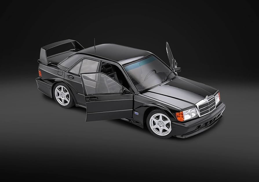 Amazon.com: 1:18 1990 Mercedes 190e EVO2 Black : Toys & Games