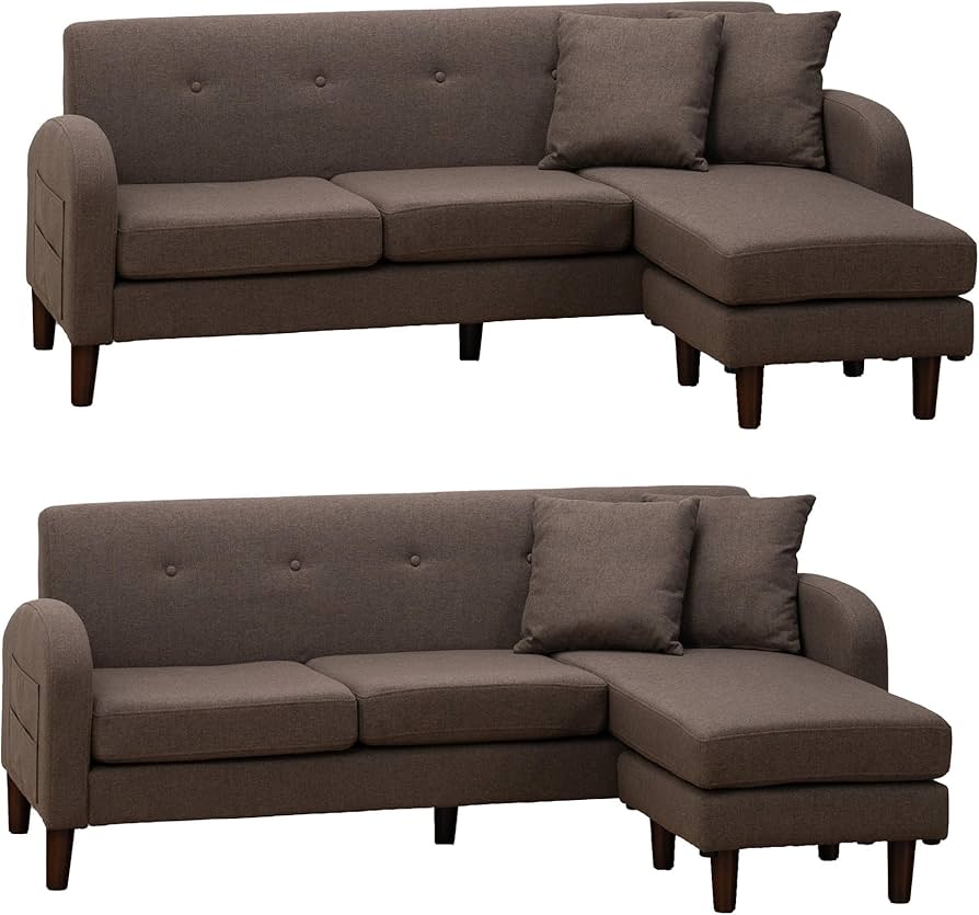 Amazon｜VENTOTA 2個 ソファー 3人掛け 肘付き L字 カウチソファー