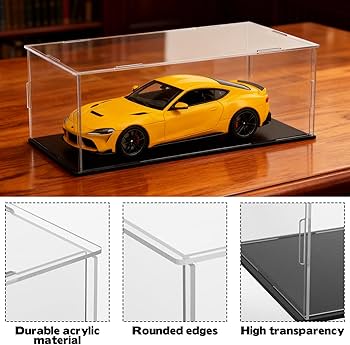 Amazon.com: 3 PCS Acrylic Model Car Display Case 1: 24 Scale Clear