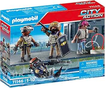 Amazon.co.jp: playmobil(プレイモービル) 特殊部隊 フィギュアセット