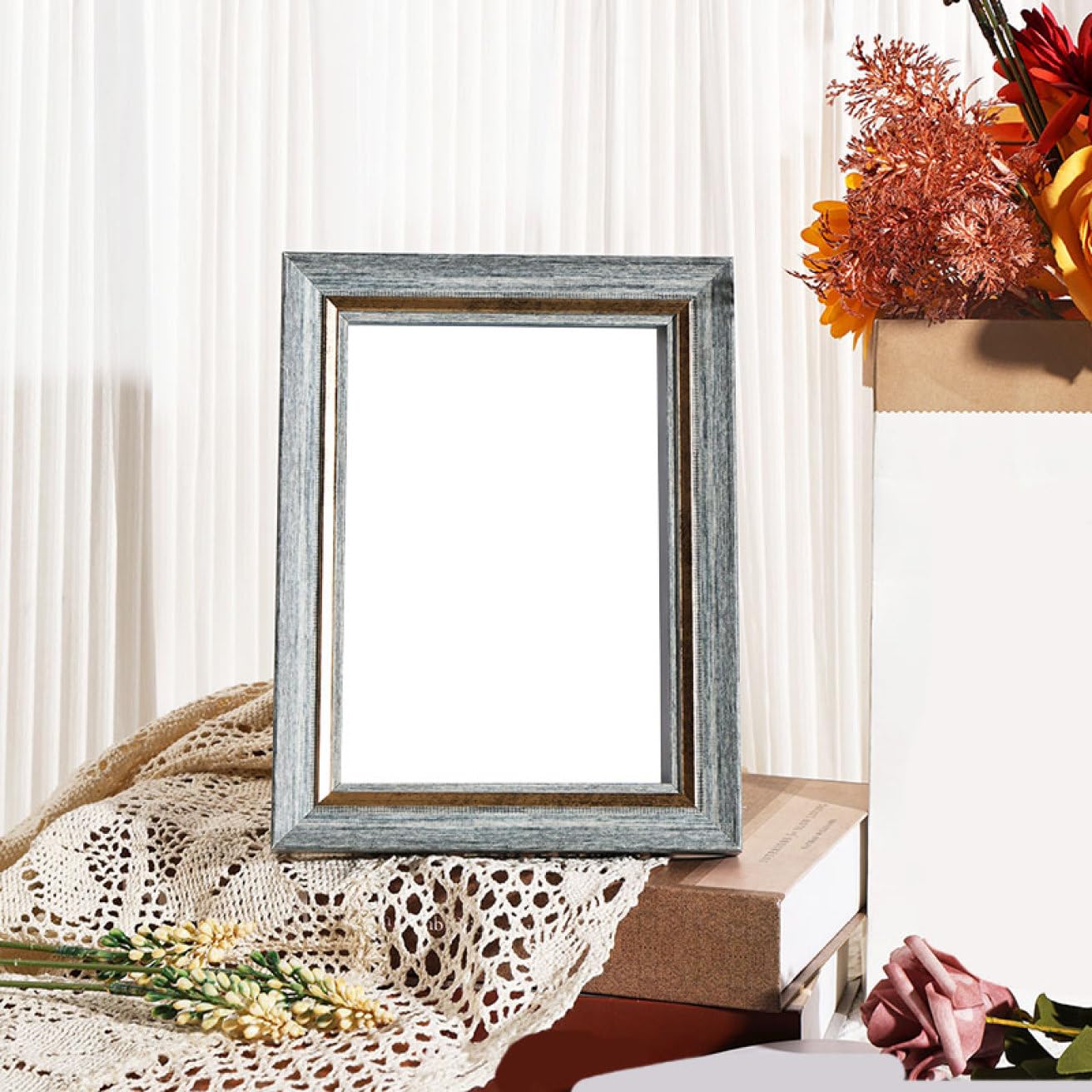 Amazon.co.jp: [VANDROUP] アンティーク風 写真立て カラー5