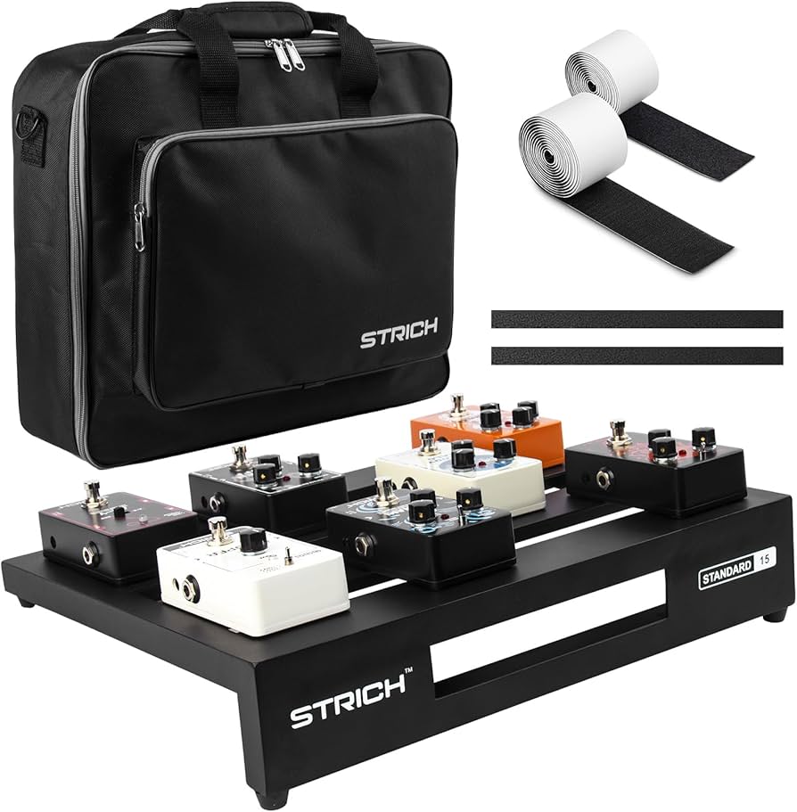 Amazon | STRICH エフェクターボード 38 x 32CM アルミ合金 キャリー