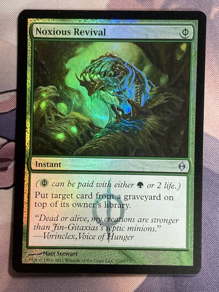 Amazon.co.jp: MTG 《有毒の蘇生/Noxious Revival》foil NPH 英語