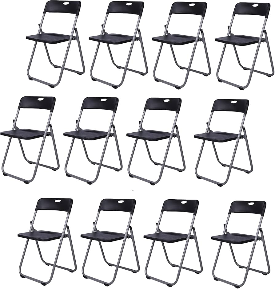 Amazon.co.jp: M∞K パイプイス 折りたたみパイプ椅子 12脚セット 会議