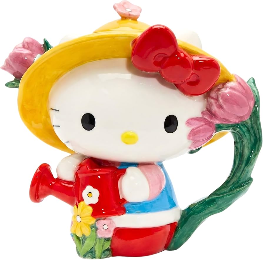 Amazon.com: Blue Sky Clayworks Hello Kitty Teapot, Ceramic, 8