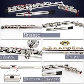 Amazon | 初心者セット フルート 16穴 Cキー Eメカ付き カバードキー