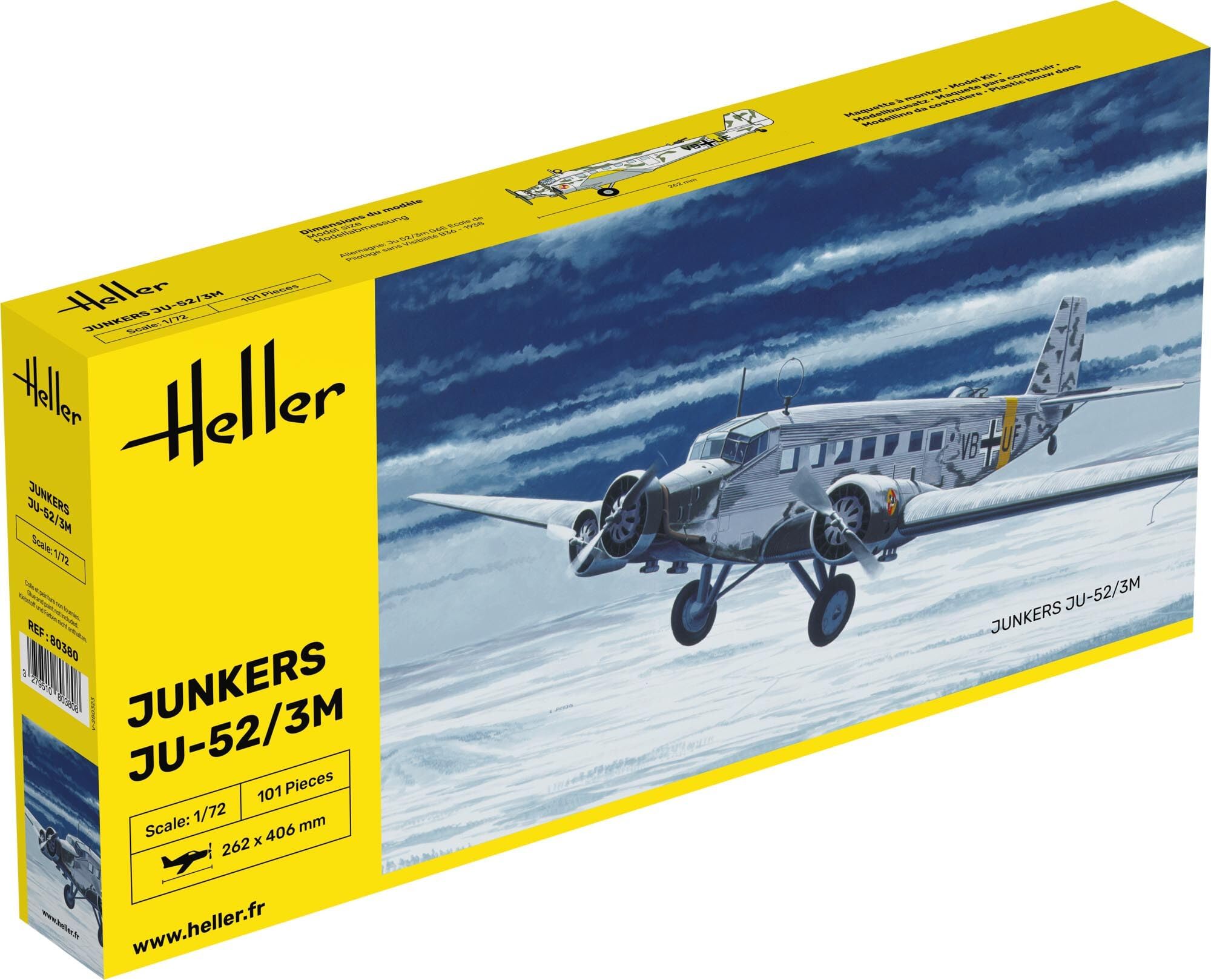 Amazon | エレール 1/72 ドイツ空軍 ユンカース Ju52/3m プラモデル