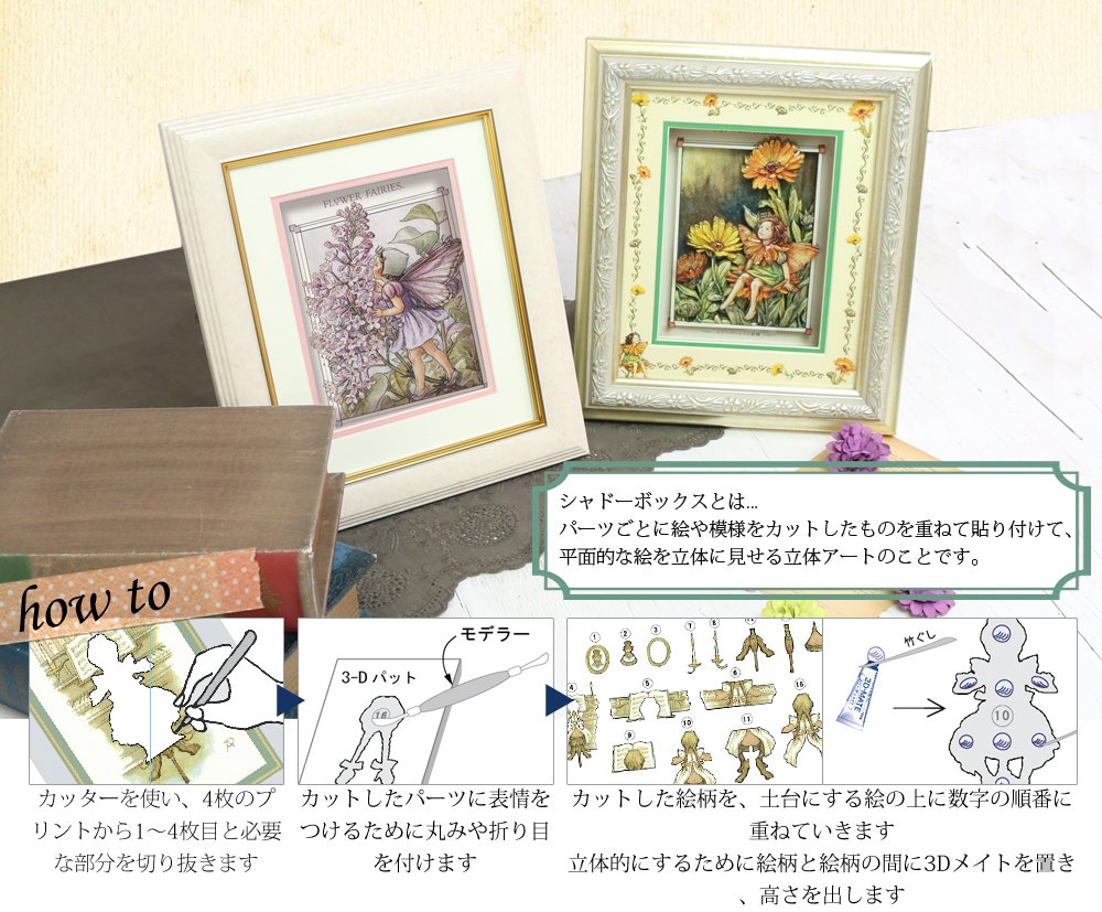 Amazon | ヂャンティ シャドーボックス フラワーフェアリーズ用額 GSB