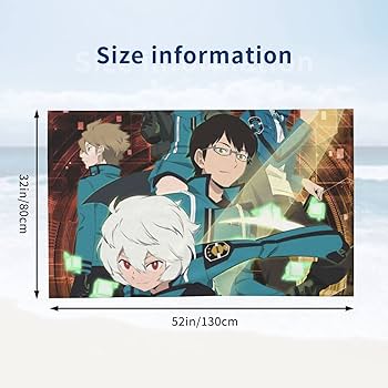 Amazon｜ワールドトリガー 高級カップル用入浴タオル、大型の吸水速乾