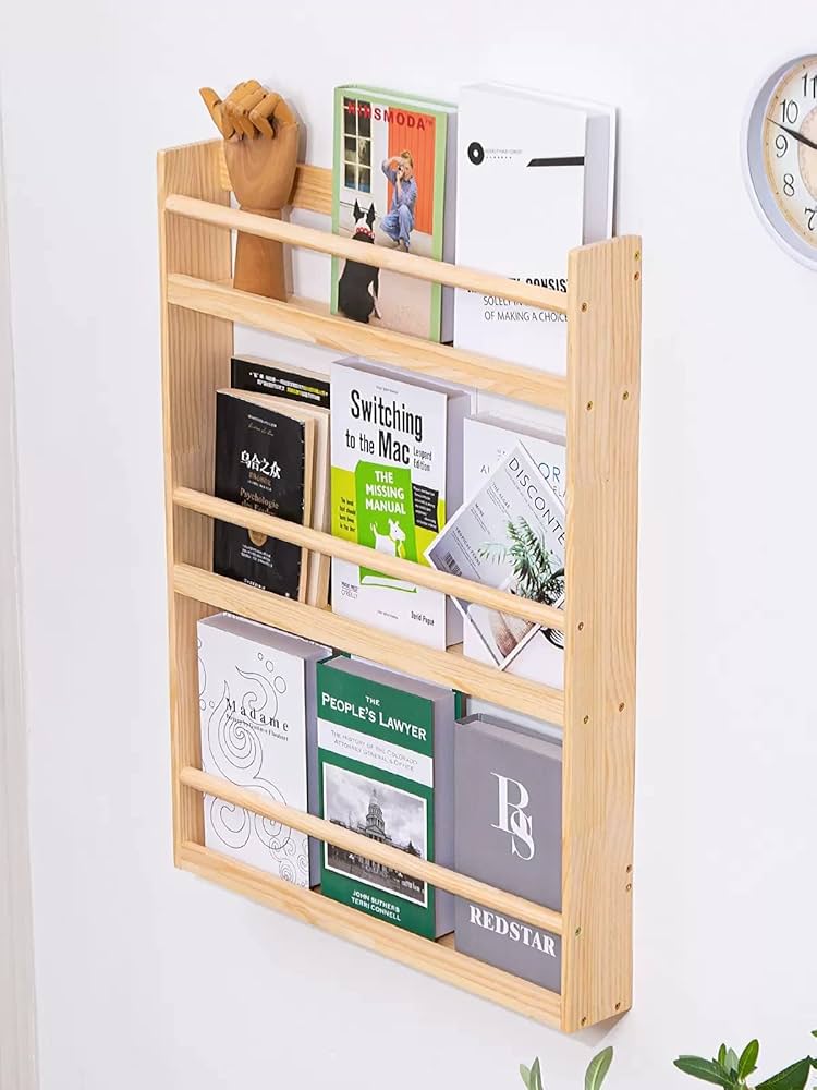 Amazon.co.jp: PonyLes マガジンラック 壁掛け マガジンスタンド INS風