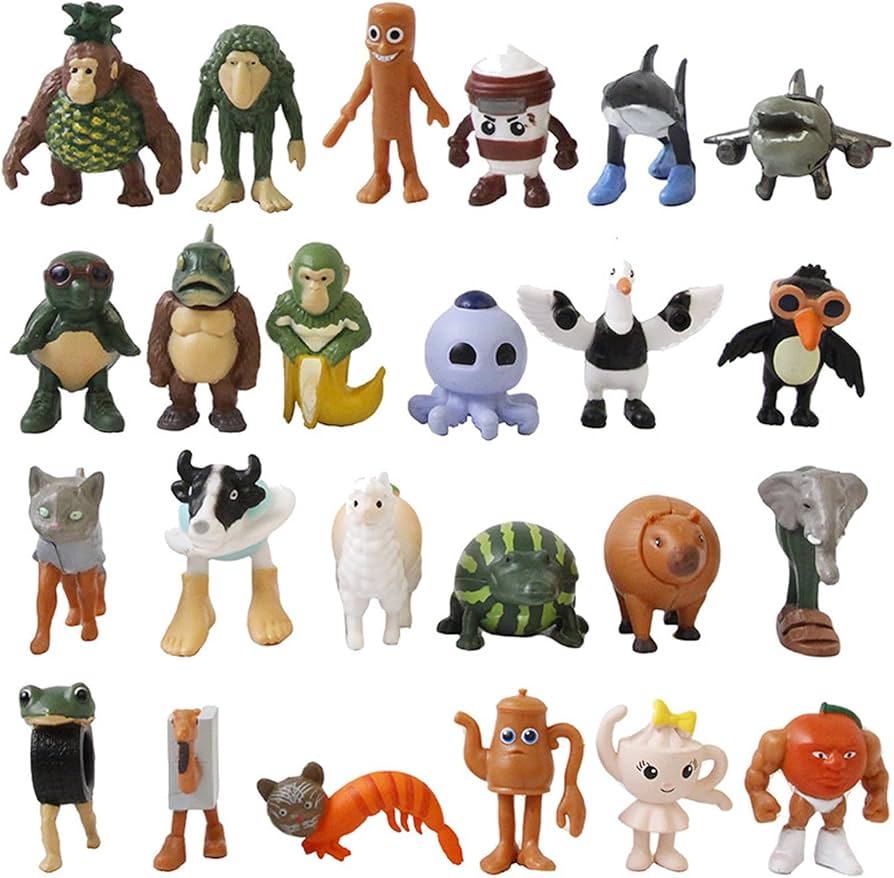 Amazon.co.jp: トゥントゥントゥンサフール 24セット ミニフィギュア