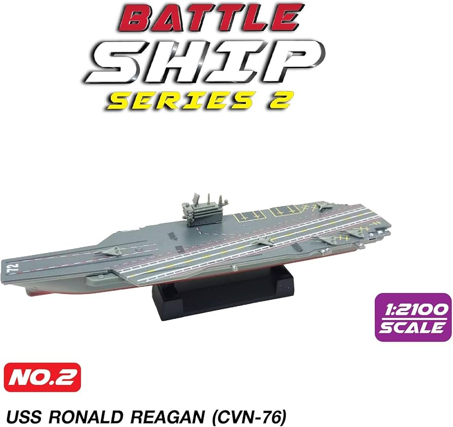 Amazon.com: 4D 1:2100 Scale USS Ronald Reagan (CVN-76