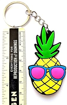 Amazon | GT//Rotors パイナップル愛好家キーチェーンバッグチャーム