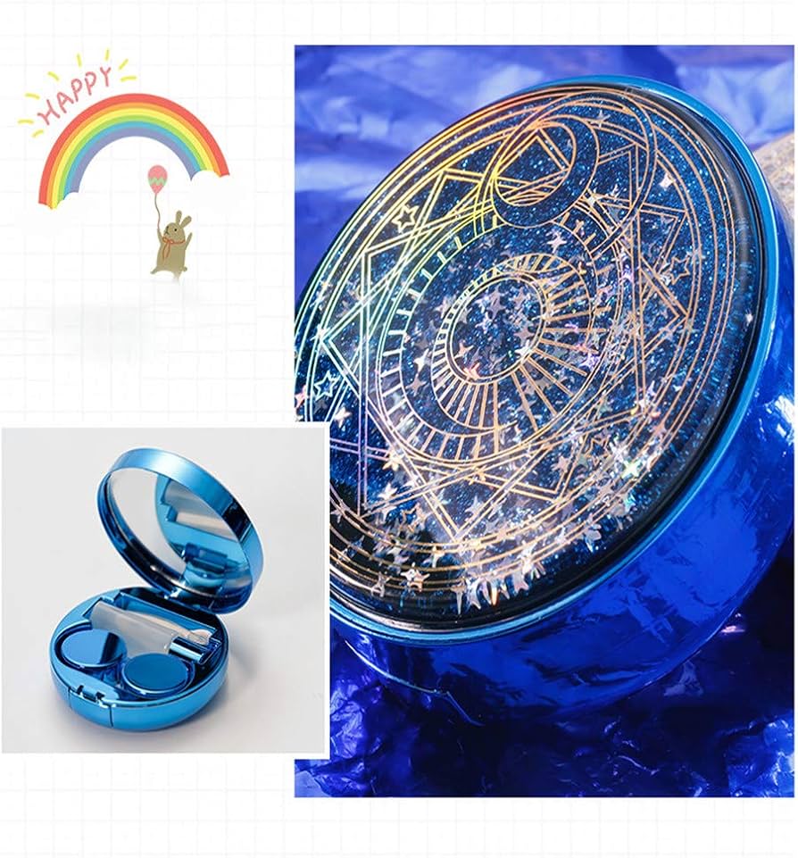 Amazon | [YIMING] コンタクトレンズケース 美少女魔法陣 流砂 可愛い