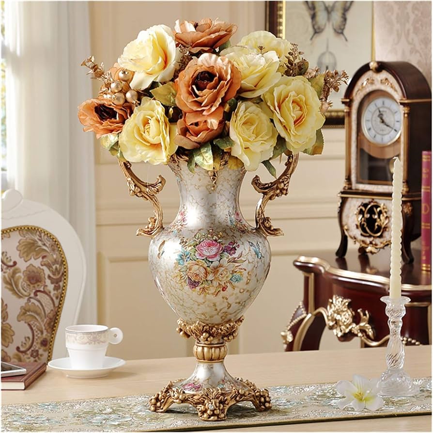 Vintage Flower Arrangement Vase Top,Luxury Floor Vases for Decor