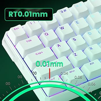 FUN60 Ultra Rapid Trigger Gaming Keyboard 8k Magnetic Switch TMR
