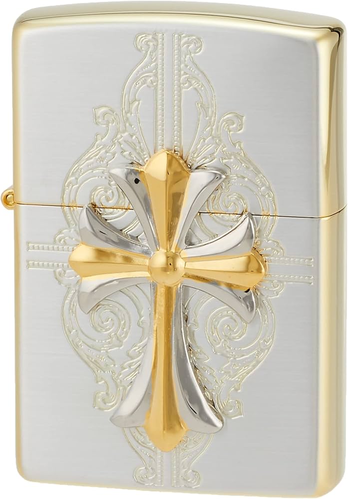 Amazon.co.jp: ZIPPO(ジッポー) ライター シルバー クロス コンビ