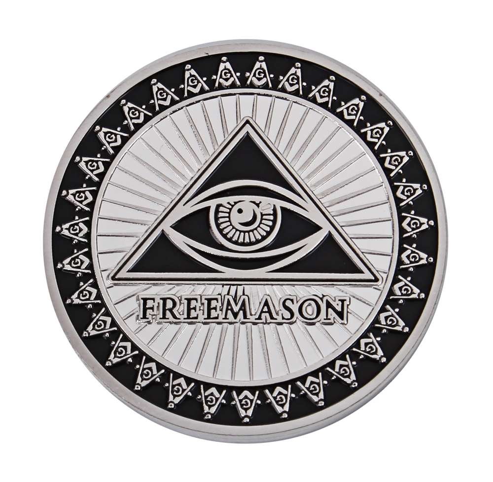 Amazon | 秘密結社 フリーメイソン コイン Freemasonry 保存用 記念