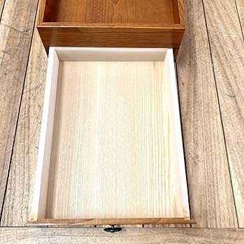 Amazon.co.jp: ＊くさ忠TK-54引出し付文庫桜皮貝入鉄仙木製文箱引出