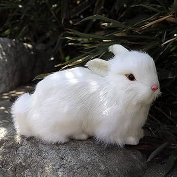 Amazon.co.jp: 添い寝枕 リアル兎 置物 うさぎぬいぐるみ 模型 本物