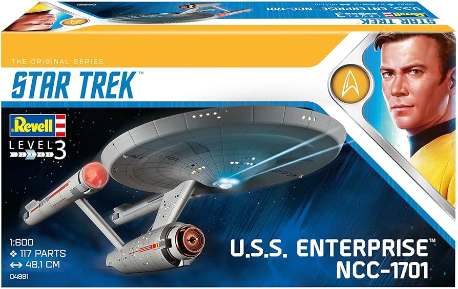 Amazon.com: Revell 04991 Star Trek U.S.S. Enterprise NCC-1701 (TOS