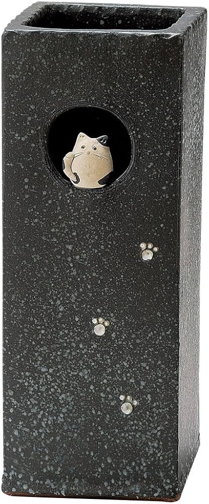 Amazon｜信楽焼 へちもん 傘立 丸窓ねこ｜傘立て オンライン通販