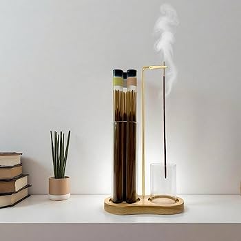 Amazon.com: Moocervi Glass Incense Holder, 2 in1 Incense Sticks