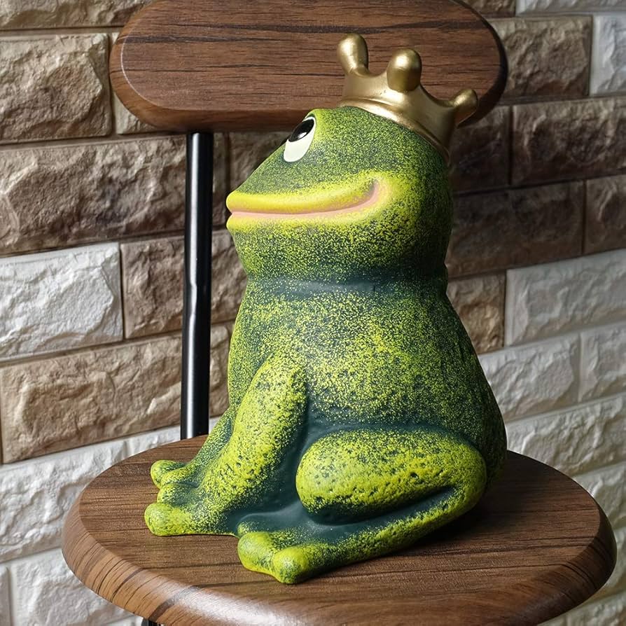 Amazon.co.jp: カエル 王子様 24cm カエルグッズ 置物 かえる 雑貨