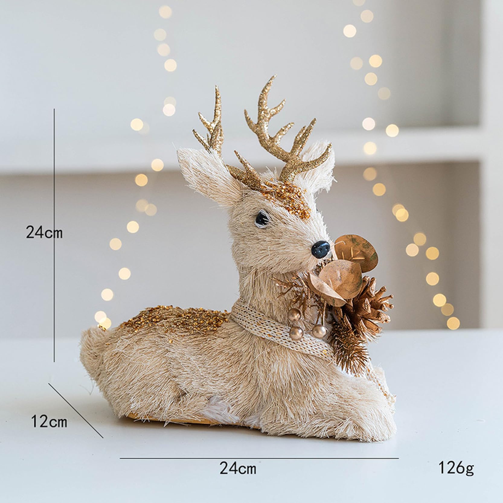 Amazon.co.jp: 置物 クリスマス雑貨 動物 トナカイ 屋内 卓上 玄関