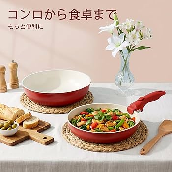 Amazon.co.jp: GiPP セラミック 鍋 フライパンセット 11点 IH・ガス火