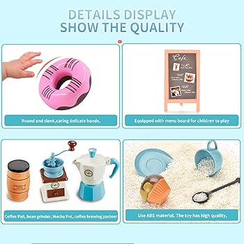 Amazon.com: GIFTRRTOY Pretend Tea Party Set for Little Girls, 38