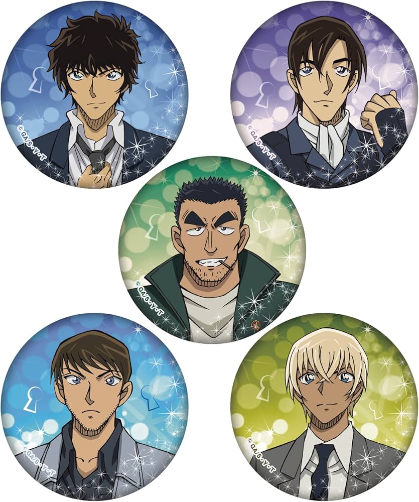 Amazon.co.jp: ゼロジーアクト 名探偵コナン 缶バッジ 5個セット Vol.5