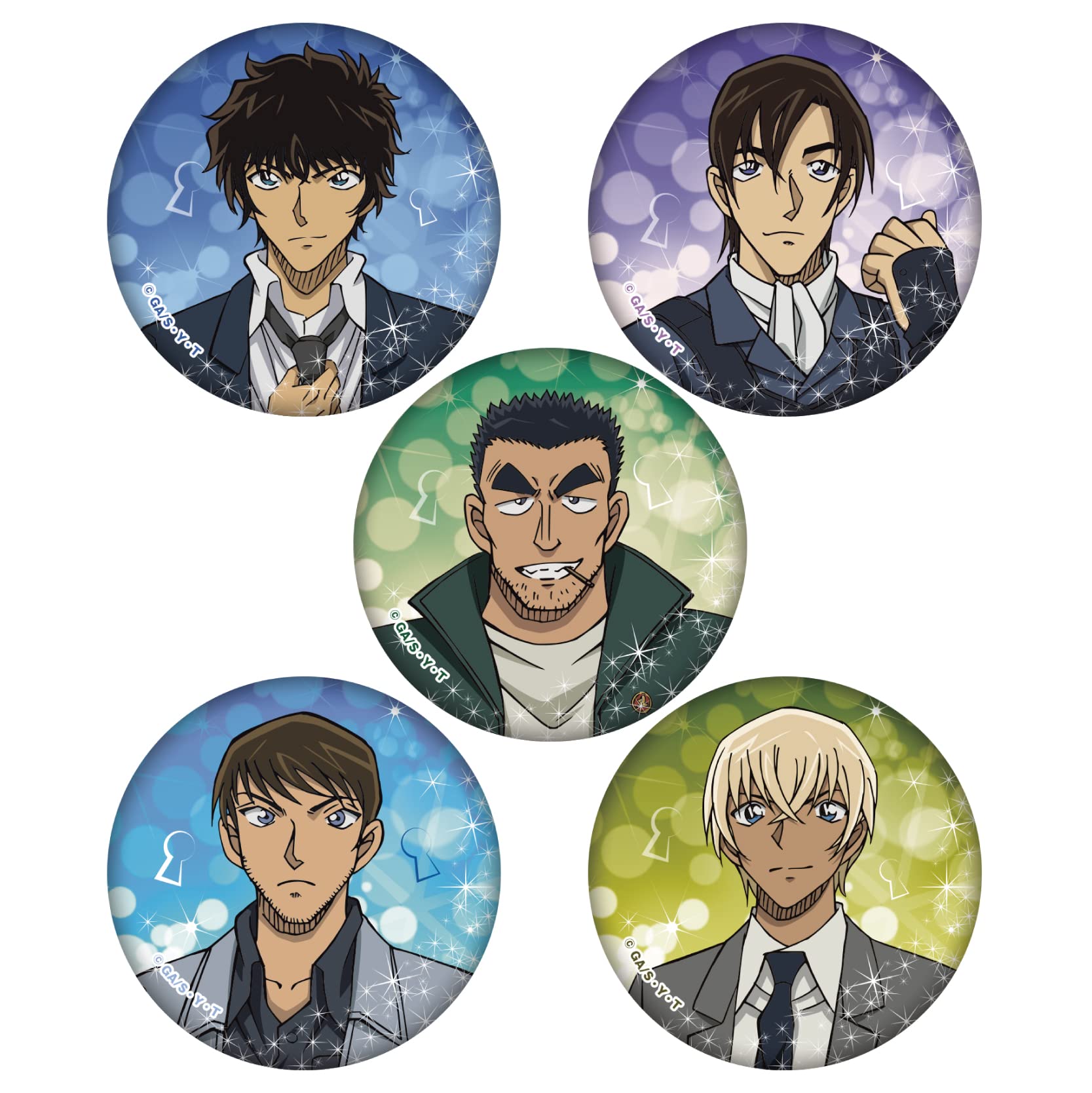 Amazon.co.jp: ゼロジーアクト 名探偵コナン 缶バッジ 5個セット Vol.5