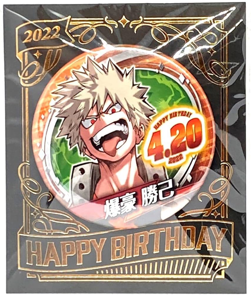 Amazon.co.jp: 僕のヒーローアカデミア 爆豪勝己 バースデイ缶バッジ