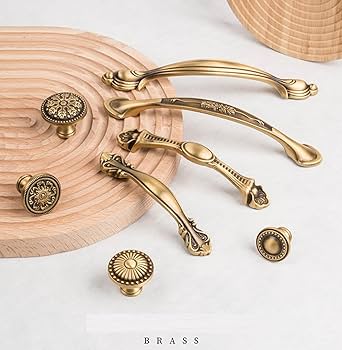Amazon | つまみ取手 2個入 真鍮アンティークノブとハンドルワード