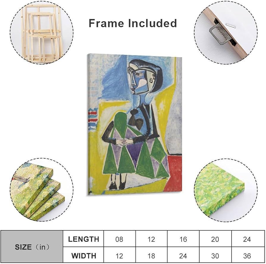 Amazon.co.jp: パブロ・ピカソ（Pablo Picasso）の膝を抱えて座る女性