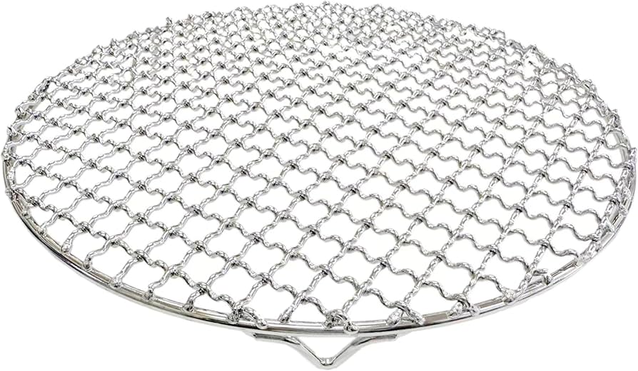 Amazon | 【TFS】ステンレス製焼き網 丸網28㎝ 洗って使える！ (足つき