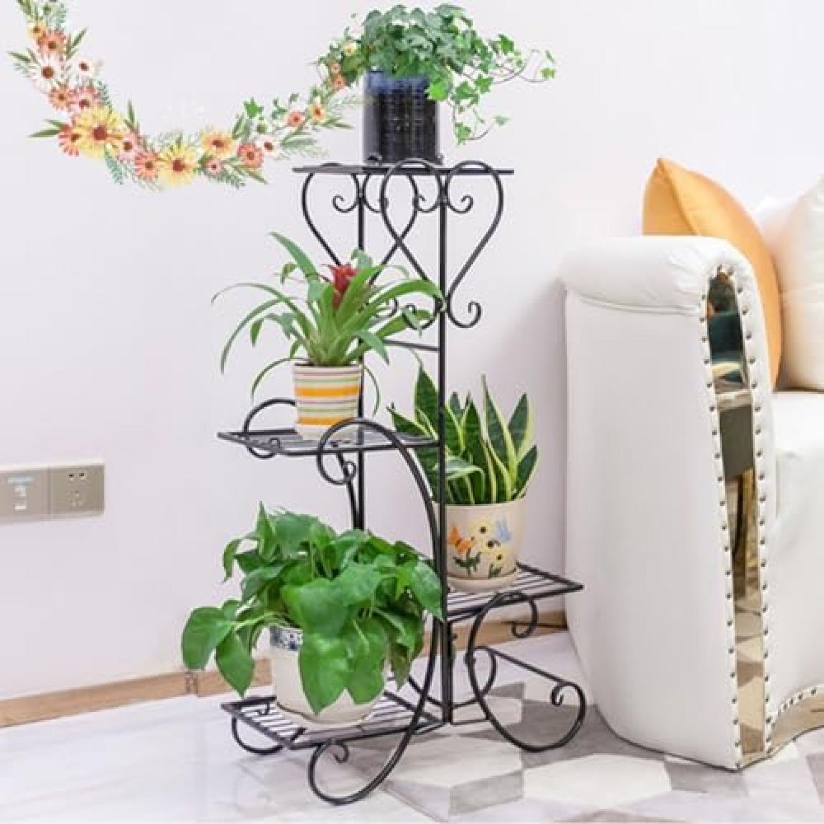 Amazon | フラワースタンド アイアン 花台 鉢スタンド おしゃれ