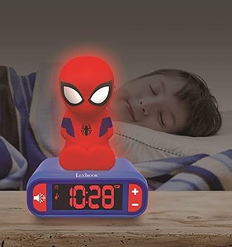 Amazon.com: LEXiBOOK - Marvel Spider-Man Digital Alarm Clock with
