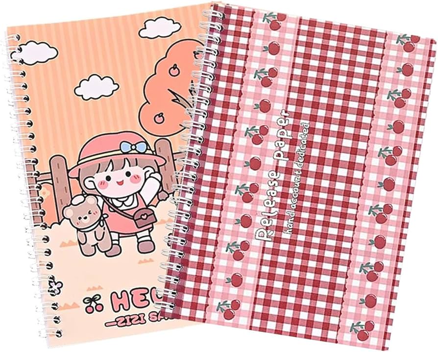 Amazon.co.jp: 2冊セット 剥がしやすい シール帳、BetterJonny A5 ト