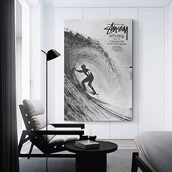 Amazon.co.jp: ForGue Stussy Surf レトロポスター 部屋 美的ポスター