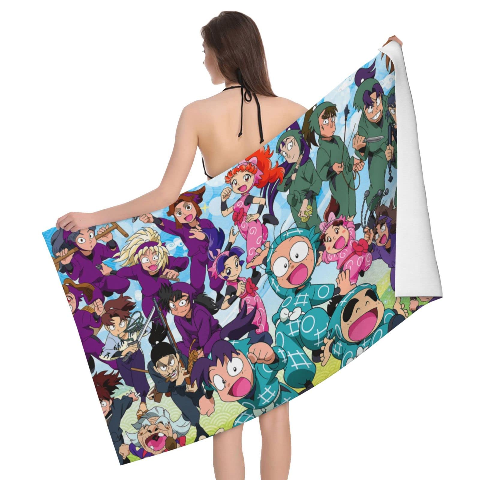 Amazon.co.jp: 忍たま乱太郎 吸水速乾大タオル、家庭用超柔らかい男女