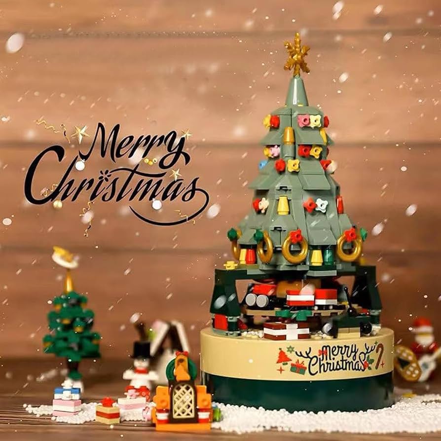 Amazon | クリスマスツリー レンガ オルゴール 2023年 クリスマス