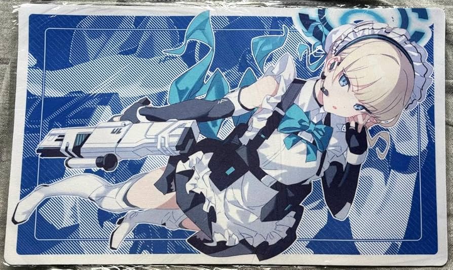 Amazon.co.jp: 飛鳥馬トキ プレイマット ラバーマット ブ ル ー アー