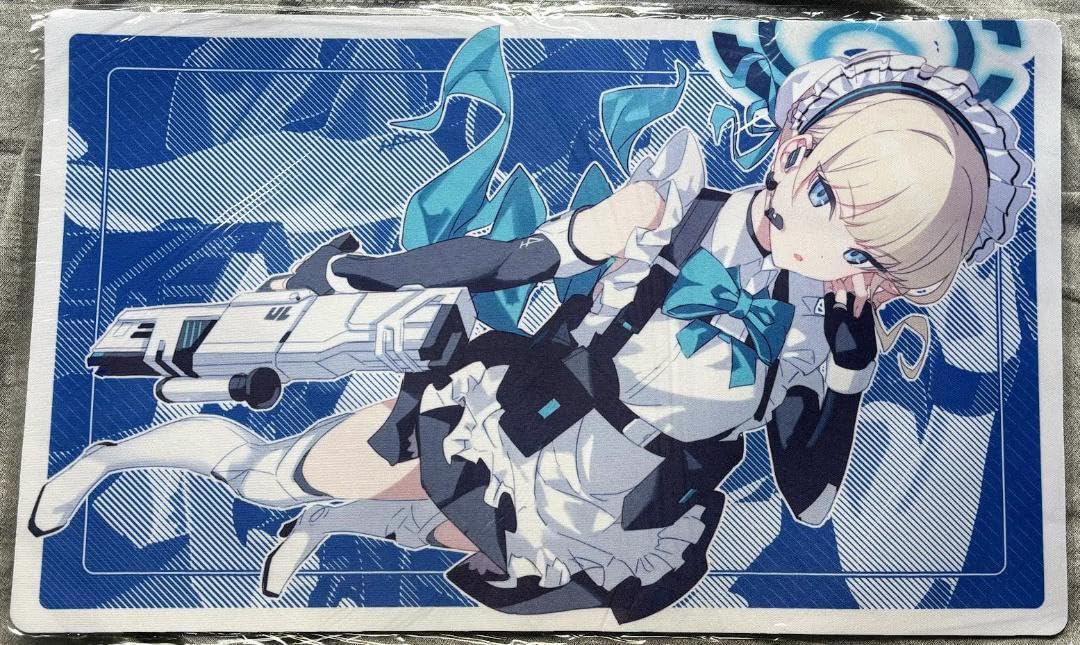 Amazon.co.jp: 飛鳥馬トキ プレイマット ラバーマット ブ ル ー アー