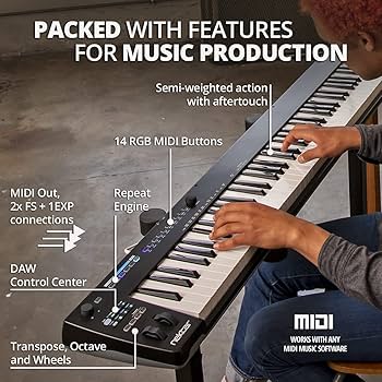 Amazon.com: Nektar Impact GXP88 - USB MIDI Controller Keyboard