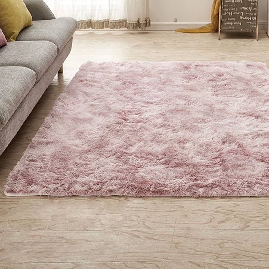 Amazon.co.jp: ツネユウ ラグ ラグマット ピンク ラグカーペット