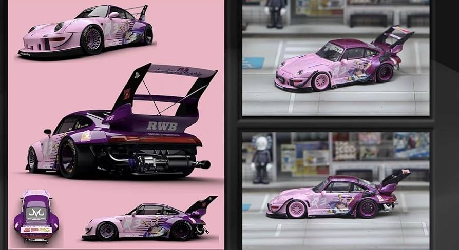 Amazon | 1/64 Street Weapon ポルシェ RWB 993 パープル [並行輸入品