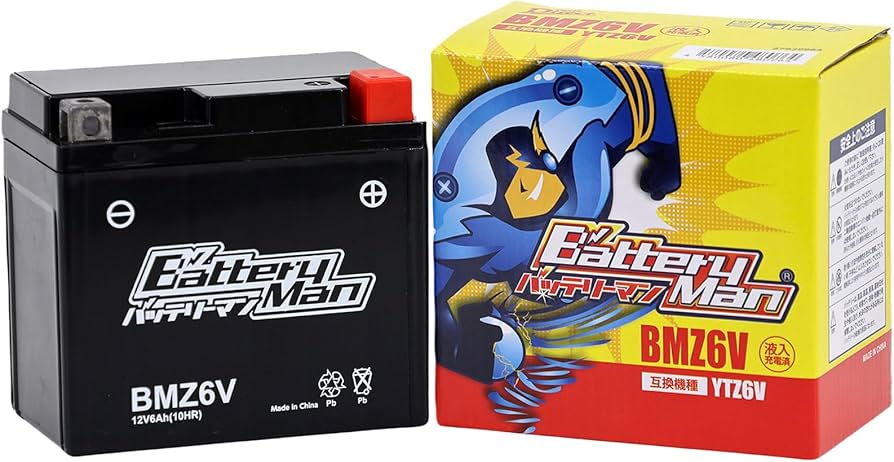 Amazon | バッテリーマン バイク バッテリー BMZ6V(YTZ6V互換)(液入